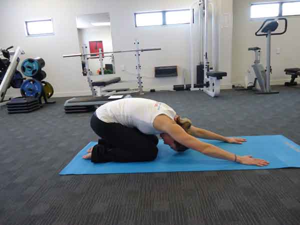 Child's pose - arms extended