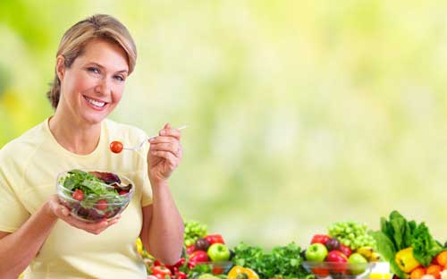 woman eating fiber