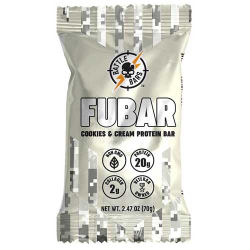 FUBAR Cookies Cream protein bar