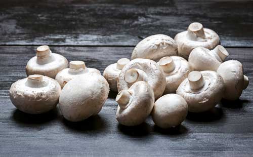 White mushrooms