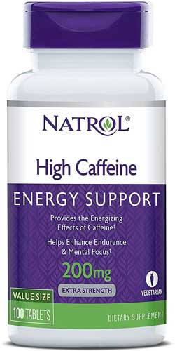 Natrol high caffeine energy support