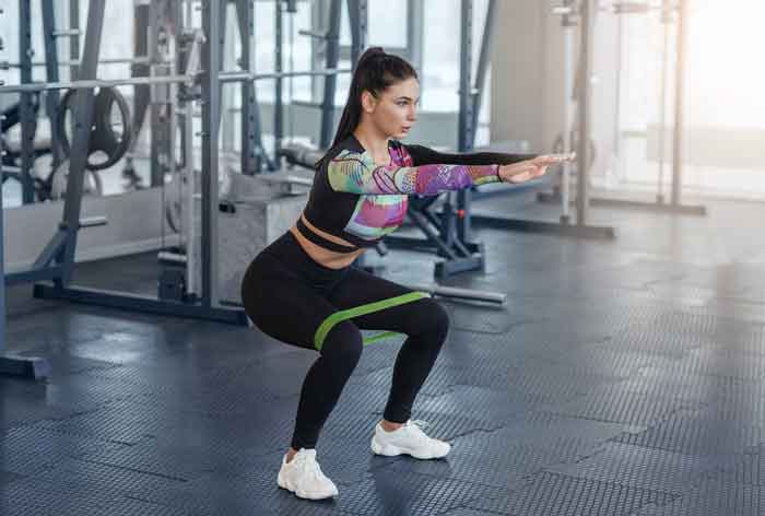banded squats