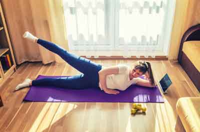 Side lying hip abduction