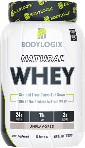 Bodylogix Natural Grass-Fed Whey Protein Powder