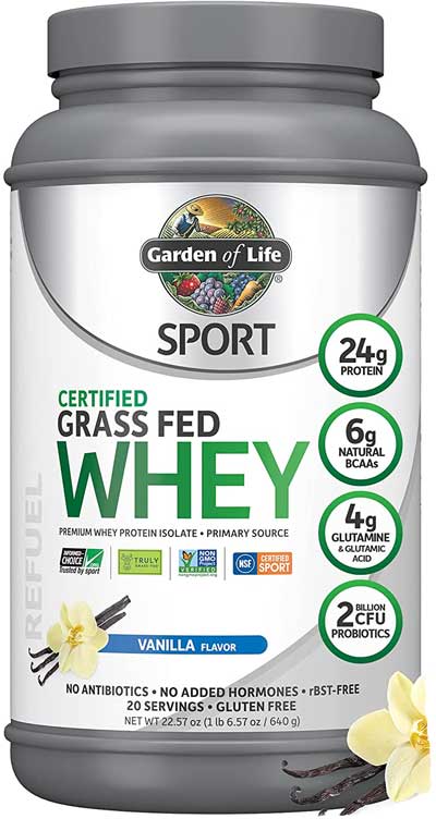 Garden of Life Sport Grass-Fed Organic Whey Protein