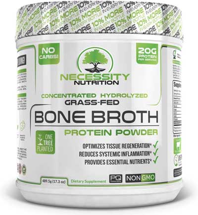 Necessity Nutrition Bone Broth Protein Powder