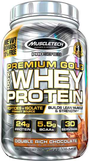 MuscleTech Premium Gold Whey Protein Powder