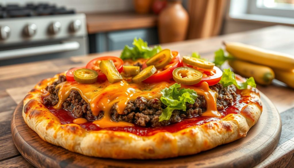 Tasty Cheeseburger Pizza Recipe Easy Homemade Treat