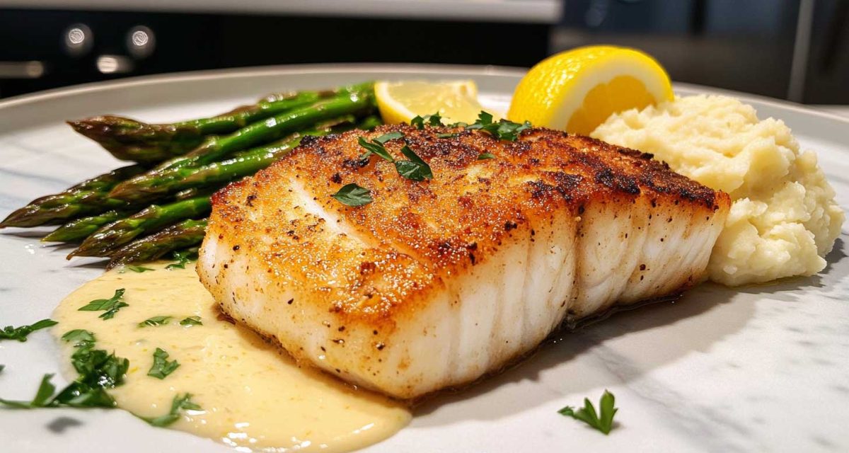 Keto Lemon Garlic Butter Cod with Perfect Low-Carb Sides