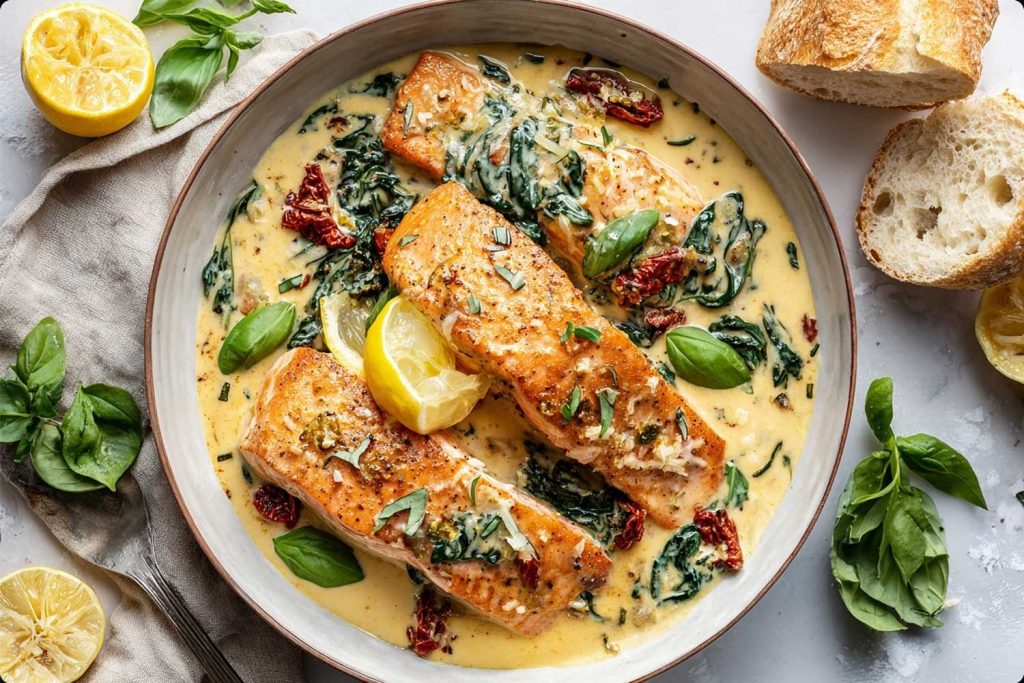 Creamy Tuscan Salmon Recipe - Easy 30-Minute Dinner
