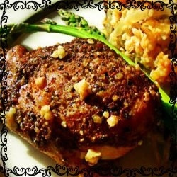 garlic seasoned chicken thighs with onions from the slow cooker