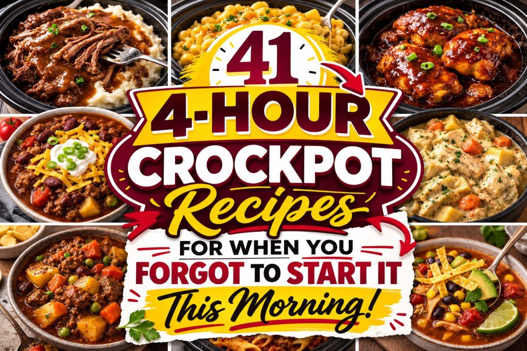 4 Hour Crockpot Recipes: 41 Meals for When You Don’t Have 8 Hours