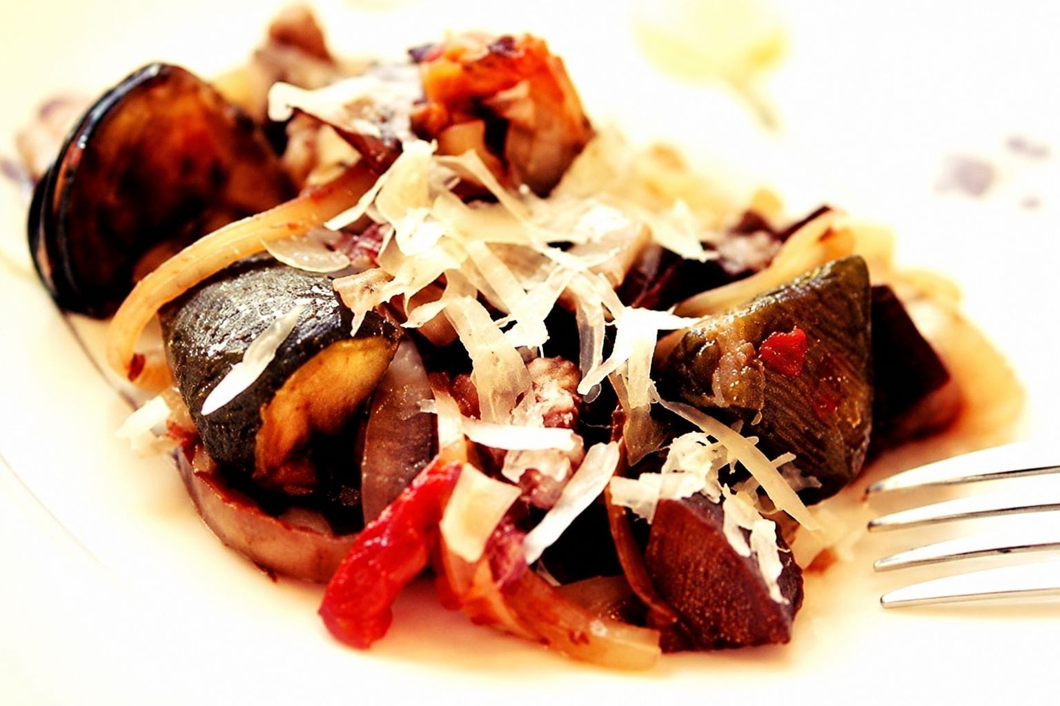 slow cooker garden ratatouille served from the slow cooker