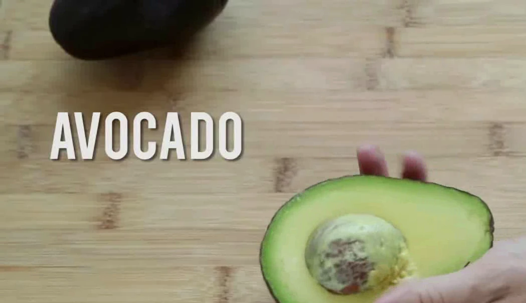 Halved avocados for chicken salad stuffed avocados.