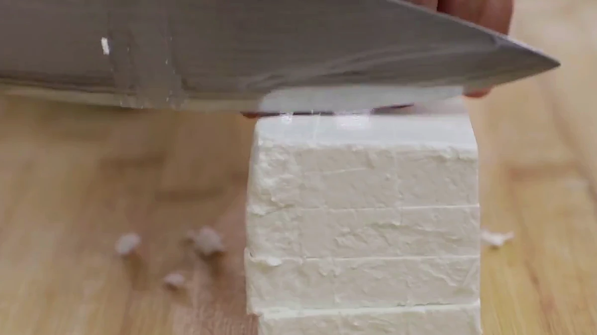Feta cheese cut into cubes