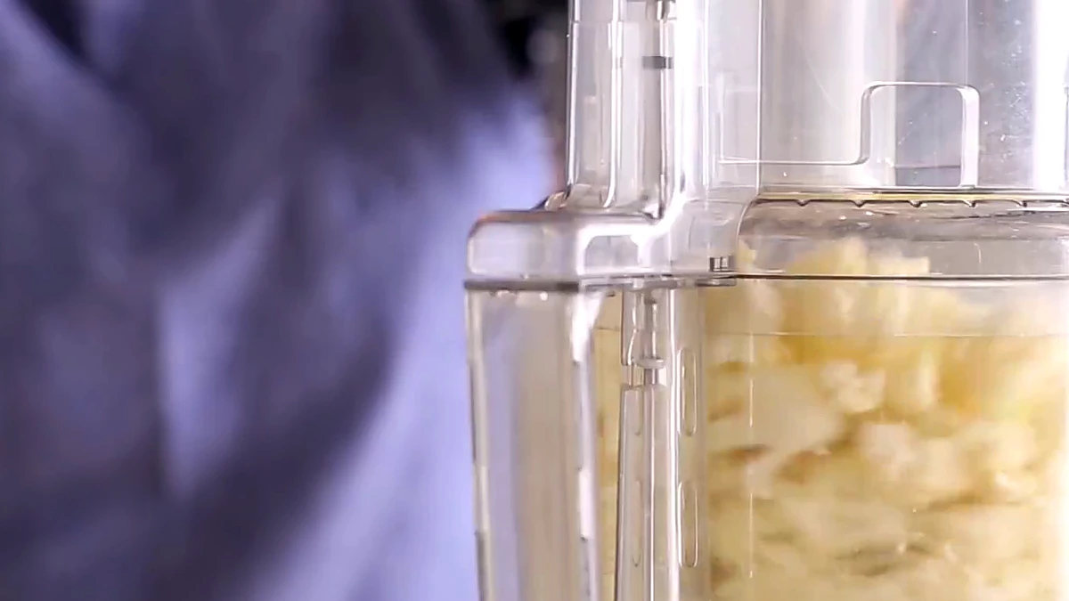 Cauliflower pulsed in a food processor