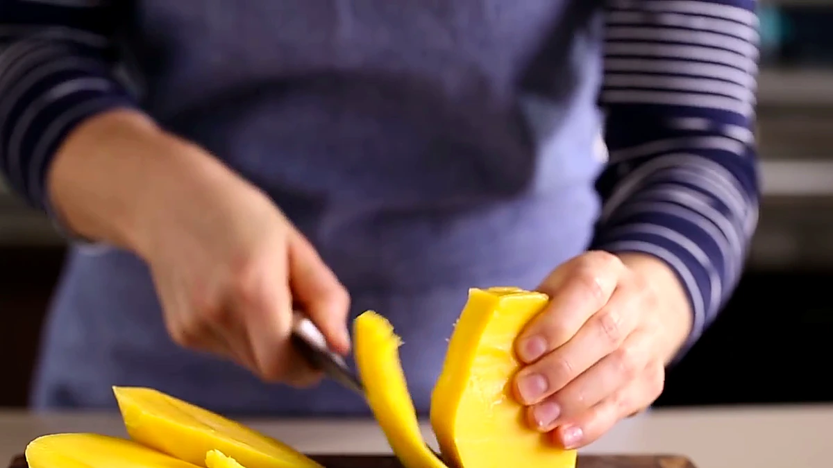 Mango cut into small cubes