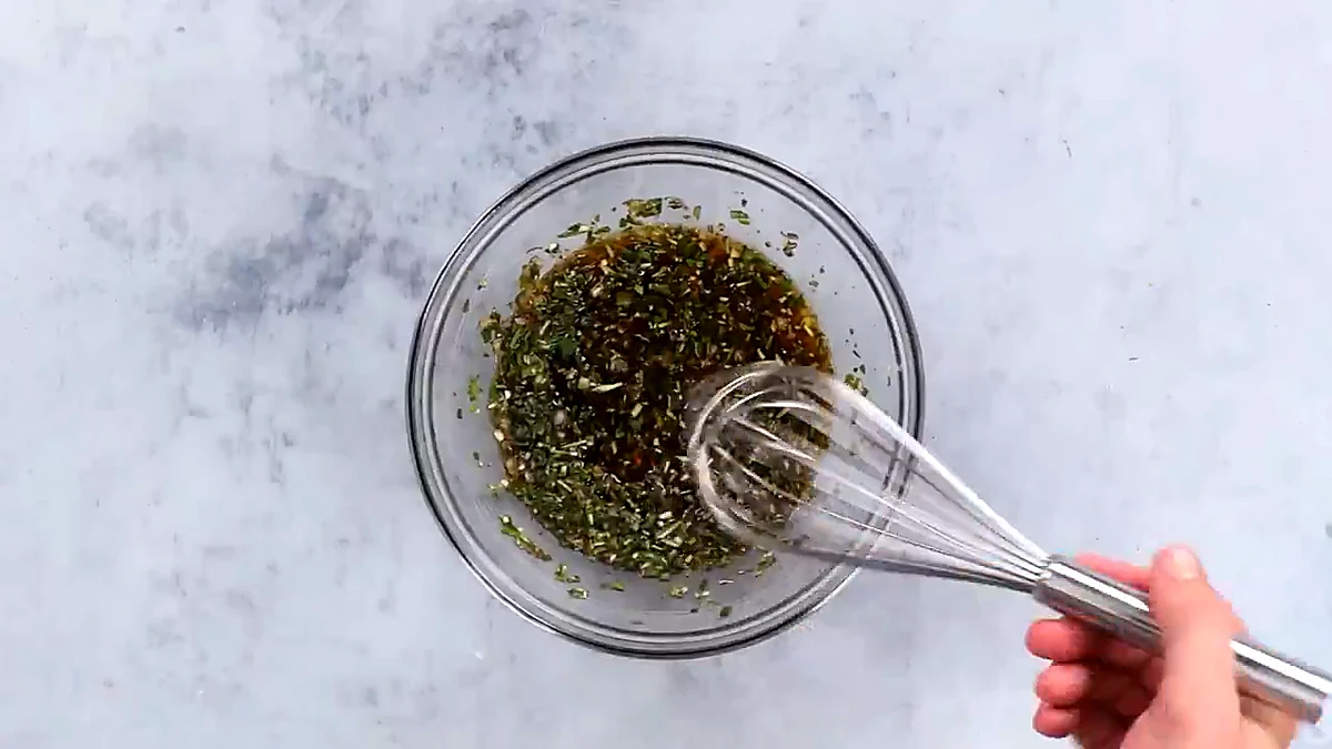 Tempeh braising sauce whisked together