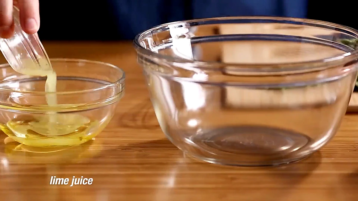 Canola oil and lime juice for the carrot salad