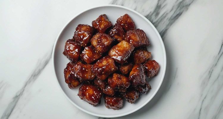 Keto pork belly burnt ends